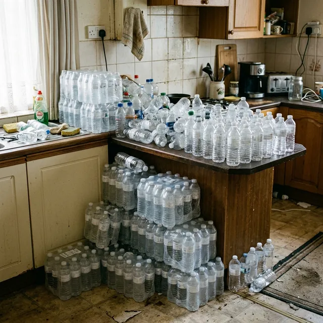 Bottled-water clutter