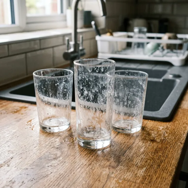 Spotty glassware