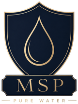 MSP Pure Water shield logo